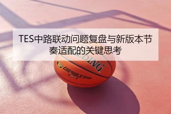 TES中路联动问题复盘与新版本节奏适配的关键思考